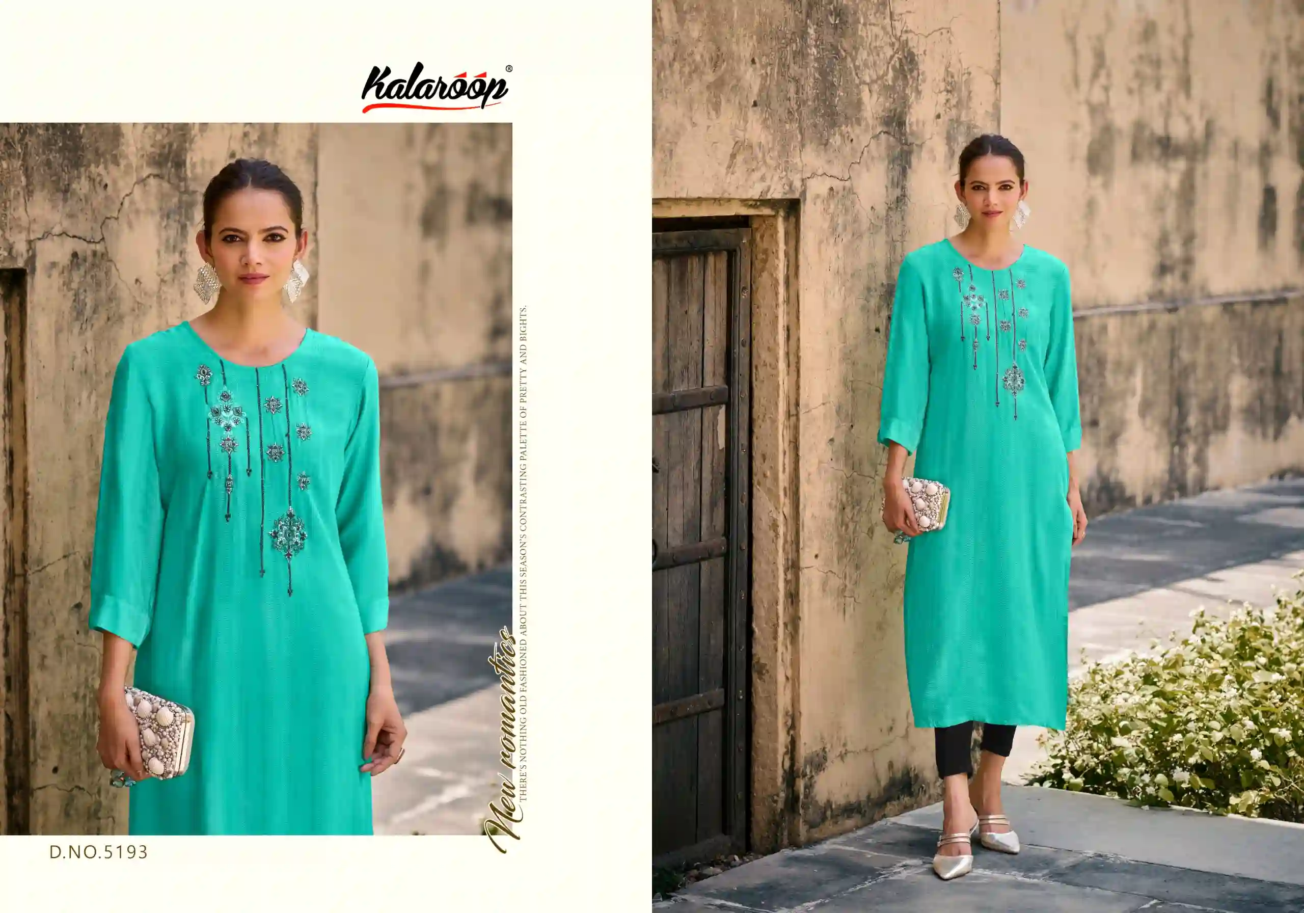 Kalaroop Kaviya Fancy Weaving Wholesale Fancy Kurti Catalog — Wholesale Kurtis, MPA wholesale from Surat — Photo 6